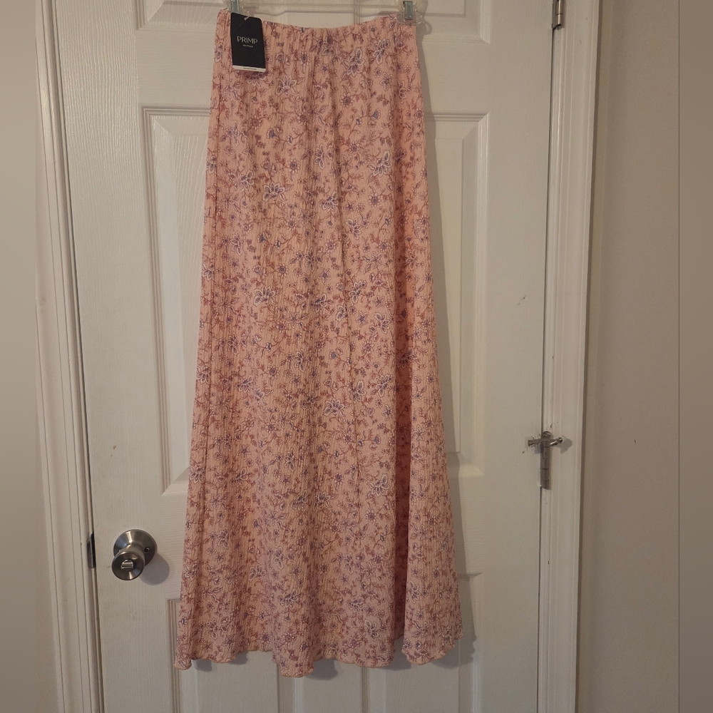 Primp Blush and Lavender Maxi Skirt